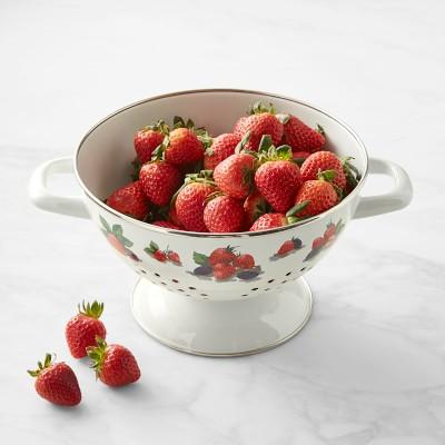 Enamel Berry Colander, 3-Qt.