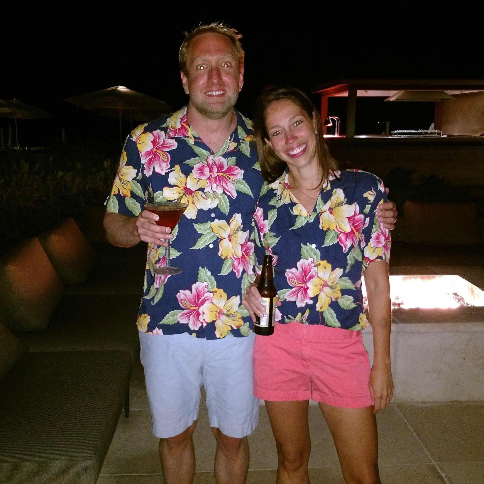 Lauren loved these shirts, and bought them for her immediate family, including her future "person." Two years later, she found her person, who is also game for outfit brilliance.