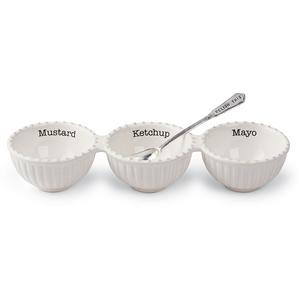 Mud Pie Circa Collection Condiment Bowls & Server