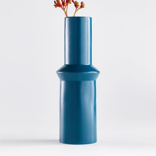 Percy Teal Ceramic Vase