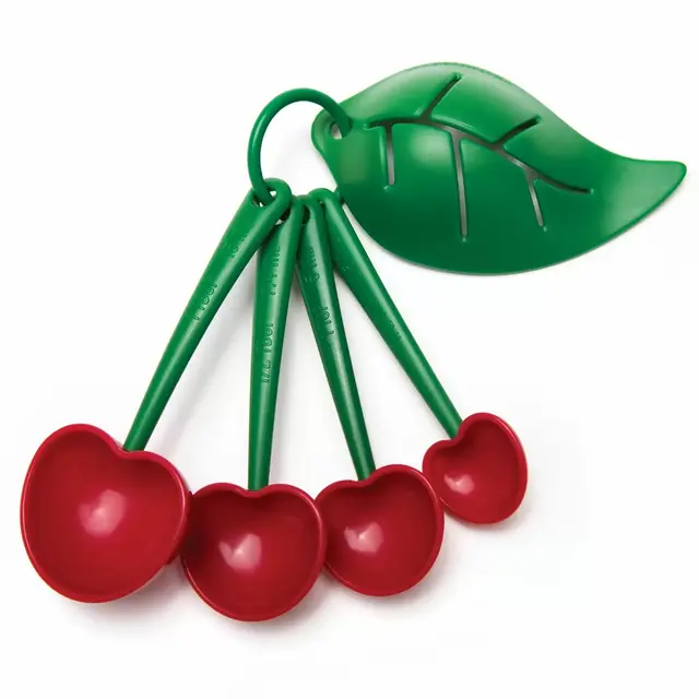 Ototo Mon Cherry Measuring Spoons and Egg Separator