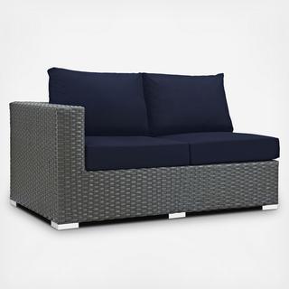 Sojourn Outdoor Sunbrella Left Arm Loveseat