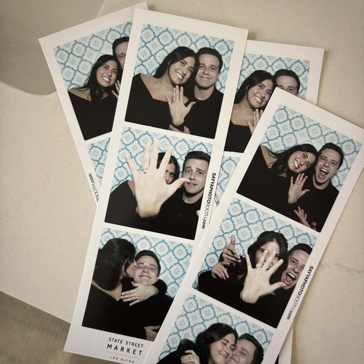 The night we got engaged. We were on cloud nine and have been ever since!