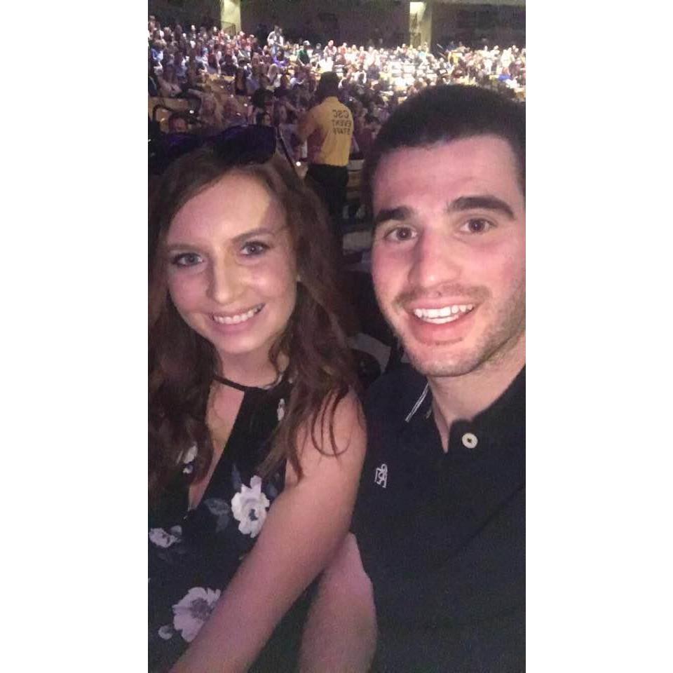 Danielle and Josh at the Daniel Tosh show 4/25/17