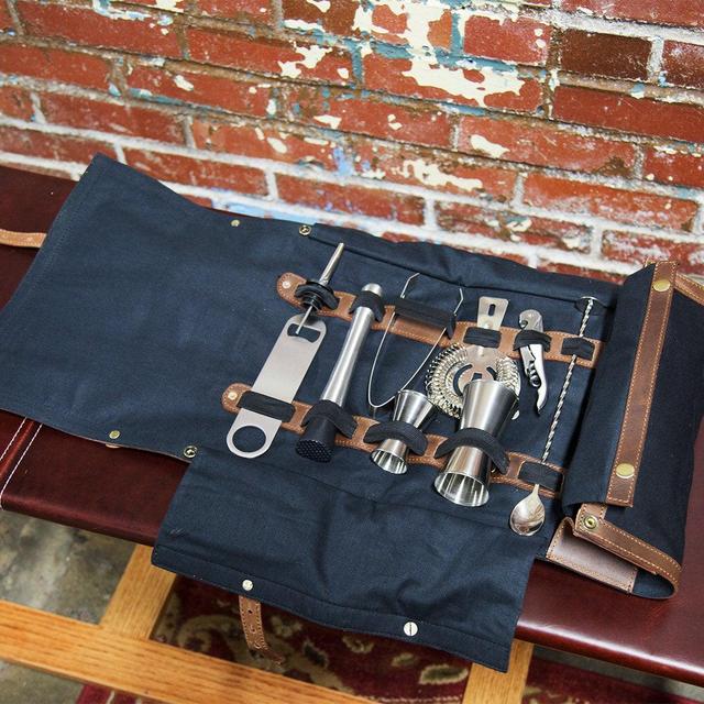 Black Bartender Bag with Handle, Bartender...
