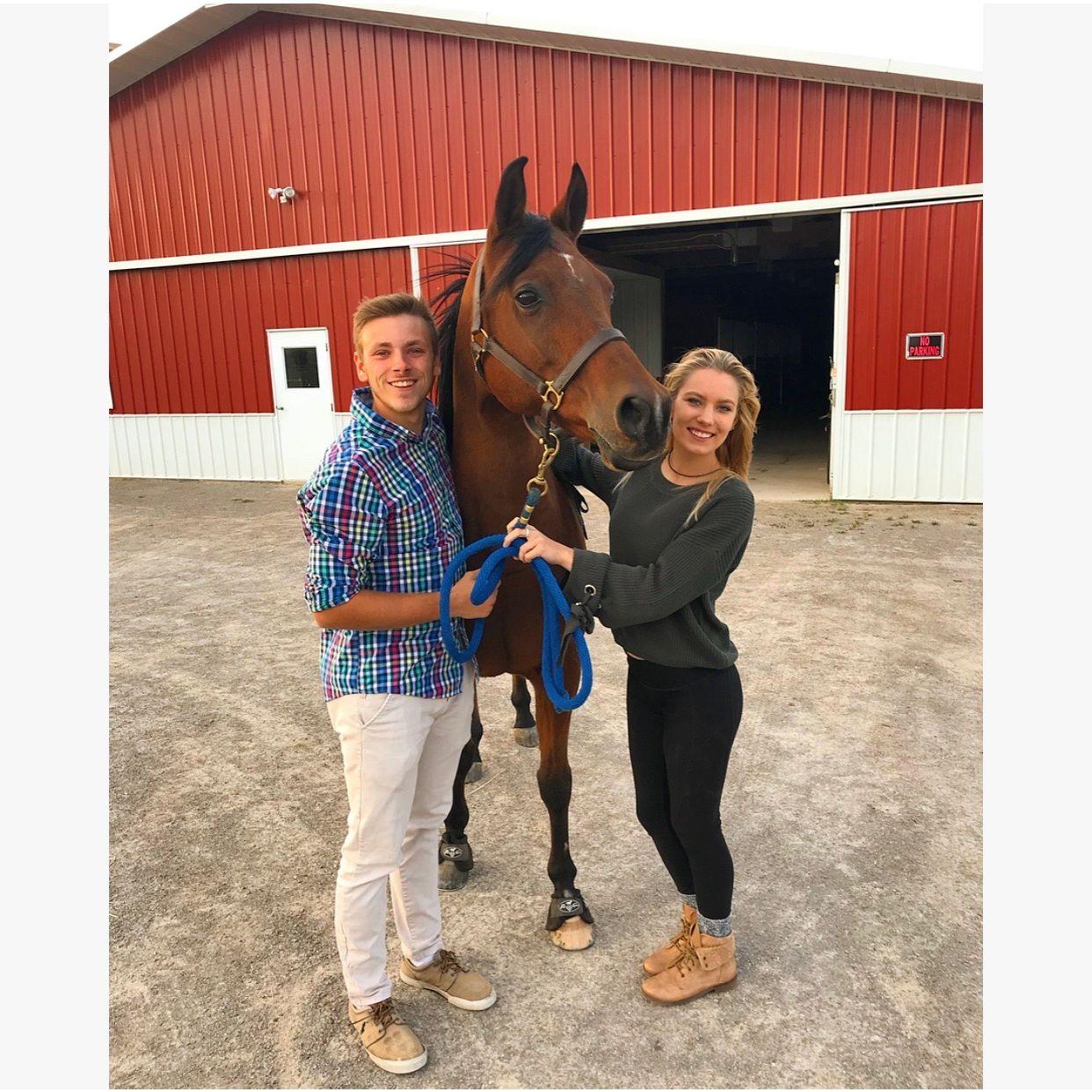 Lance, Behar, and Courtney in Oshkosh during College.