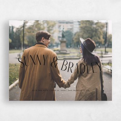 Black Wedding Save the Date - Lark Photo