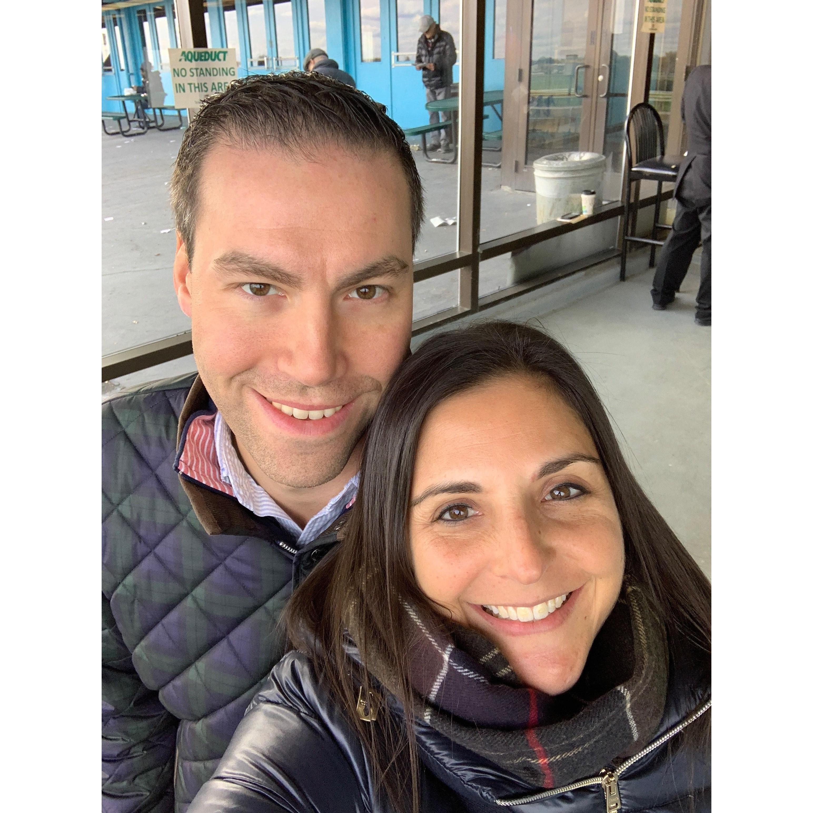 A selfie at Aqueduct