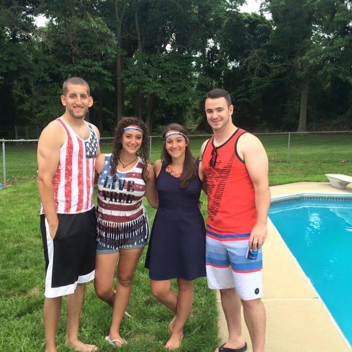 4th of July with their best friends! Hillary's Matron of Honor!