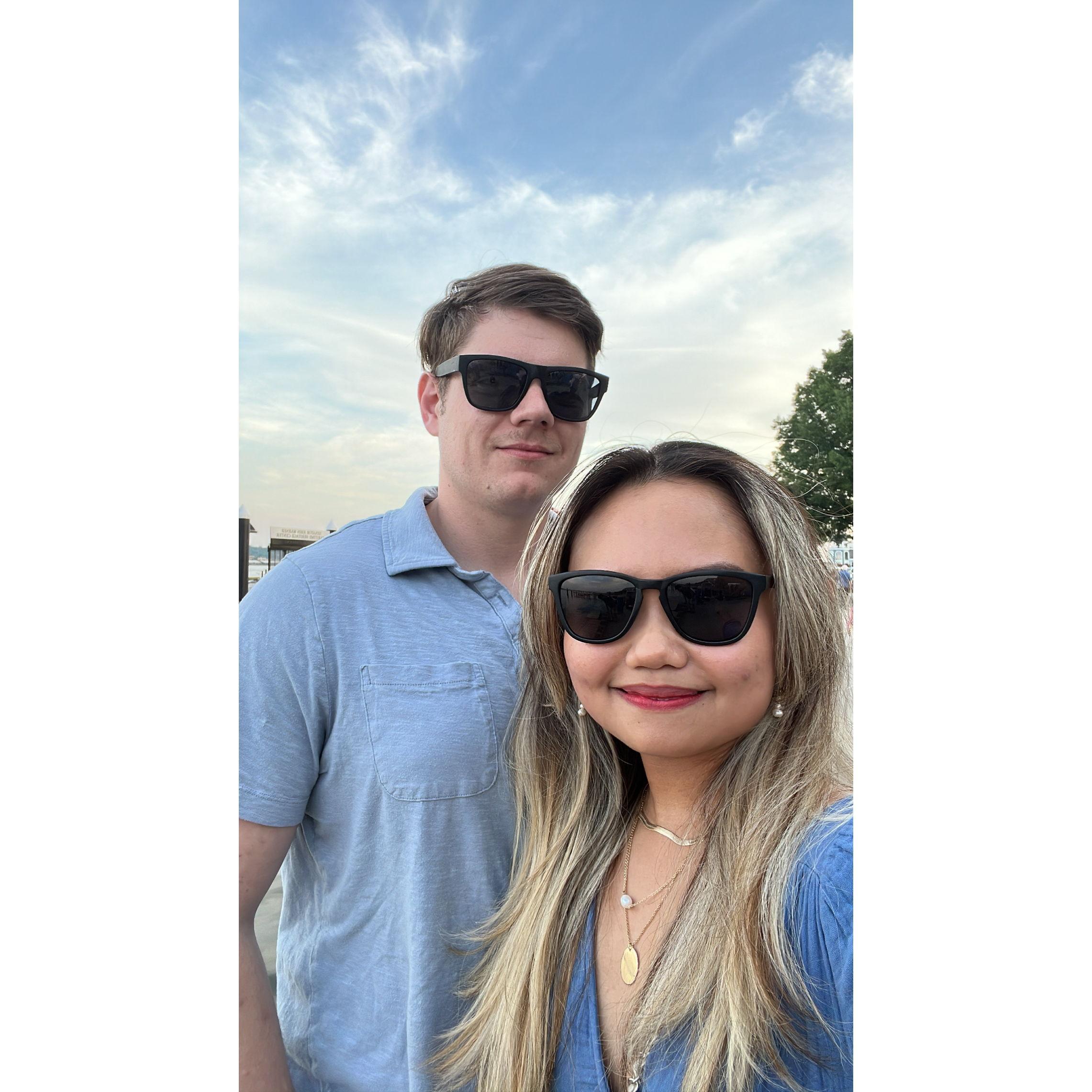 Our first date as boyfriend and girlfriend!
