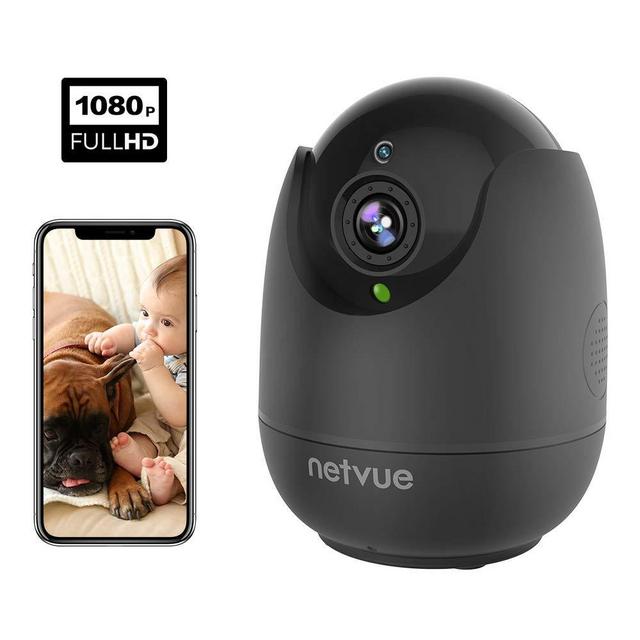Pet Camera, 1080P Pet Monitor(2019 Newest) - Wireless Home Camera with Motion Detection, Cloud Storage 24s Smart-Clip, Two Way Audio, Night Vision IP Camera, Home Security Camera Alexa Compatible