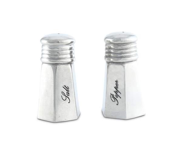 Pewter Vintage Salt & Pepper Set