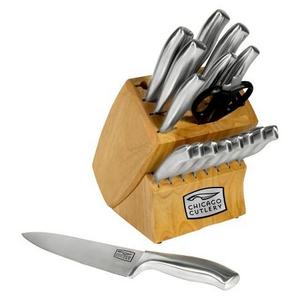 Chicago Cutlery® 18 Piece Cutlery Block Set with Sharpener