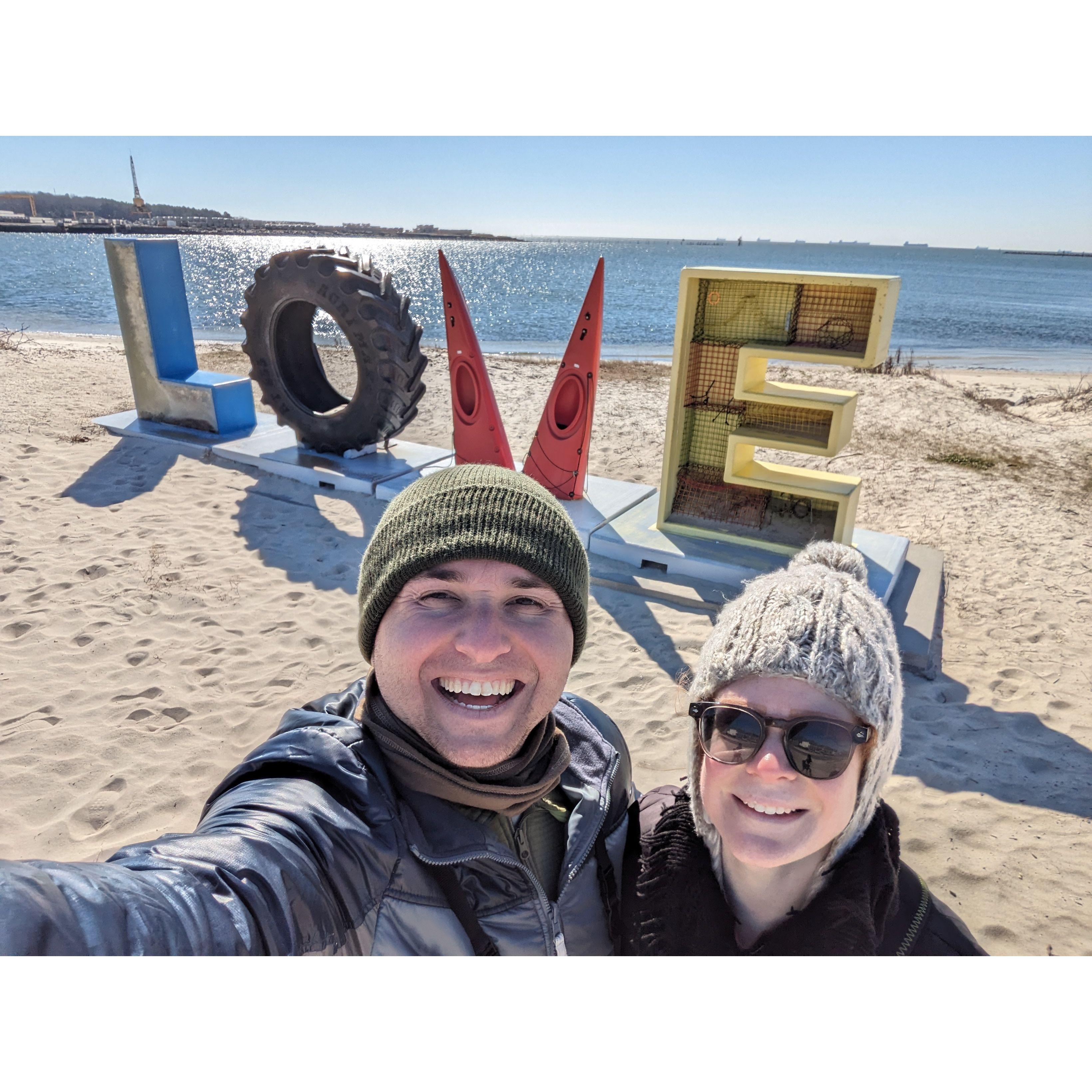 Cape Charles, VA (Ashley had finally gotten her LIFER Purple Sandpipers!) (February 2024)