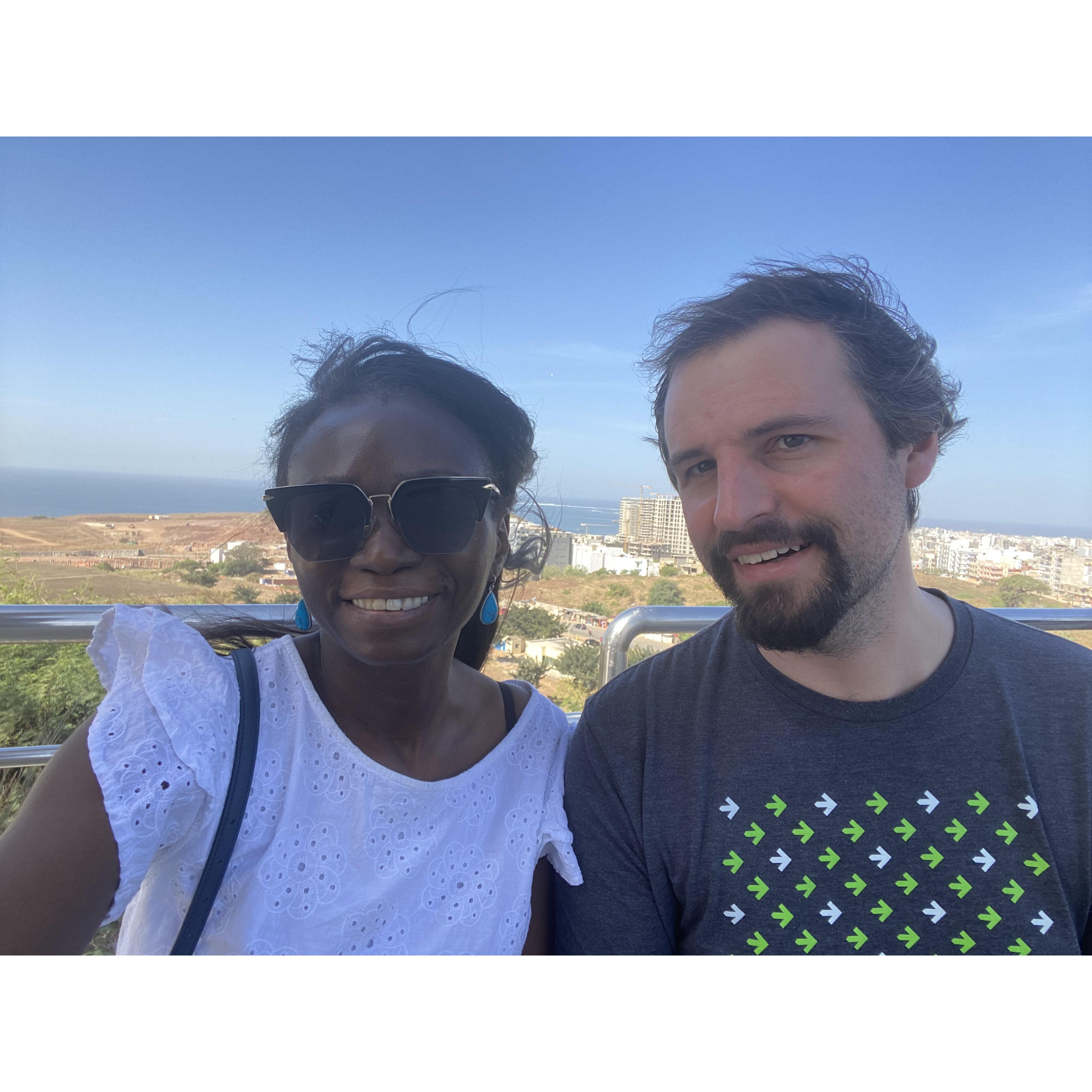 Windy times at the Monument de la Renaissance africaine in Dakar