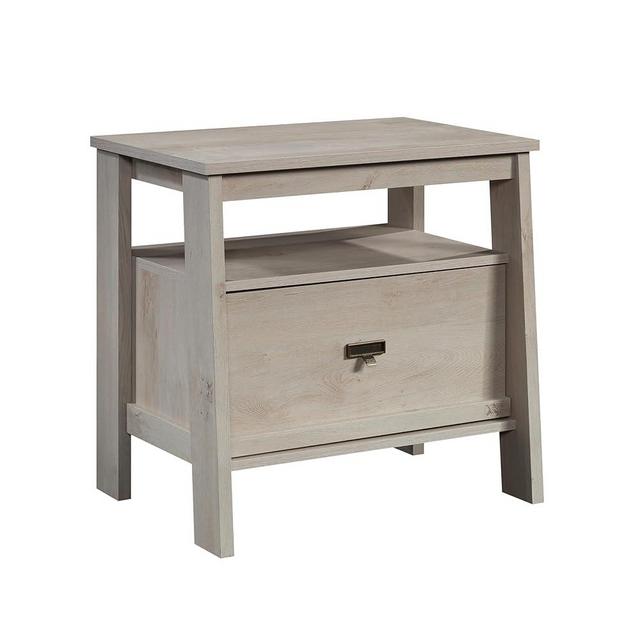 Sauder Trestle Night Stand, Chalked Chestnut Finish