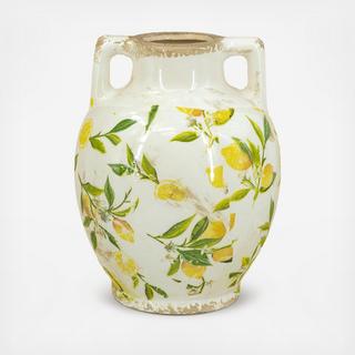 Lemon Motif Vase