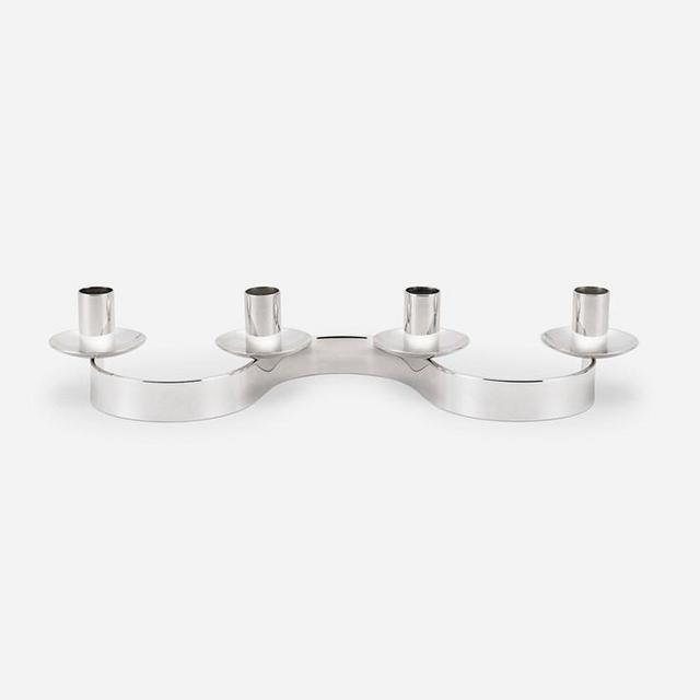 Candle Holder Slingan Silver plated
