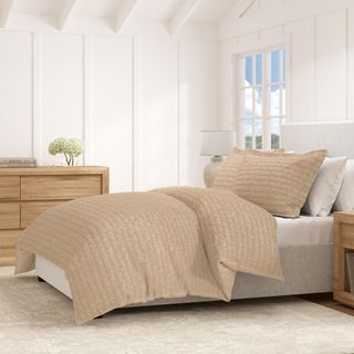 Mattea 3-Piece Honeycomb Waffle Duvet Set