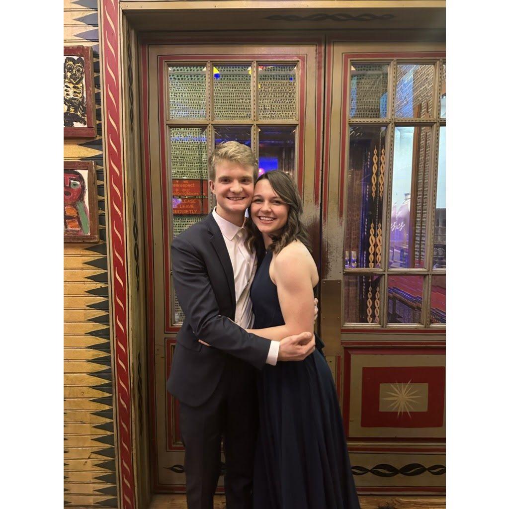 2023 President's Ball in Chicago, just a few months after we started dating
