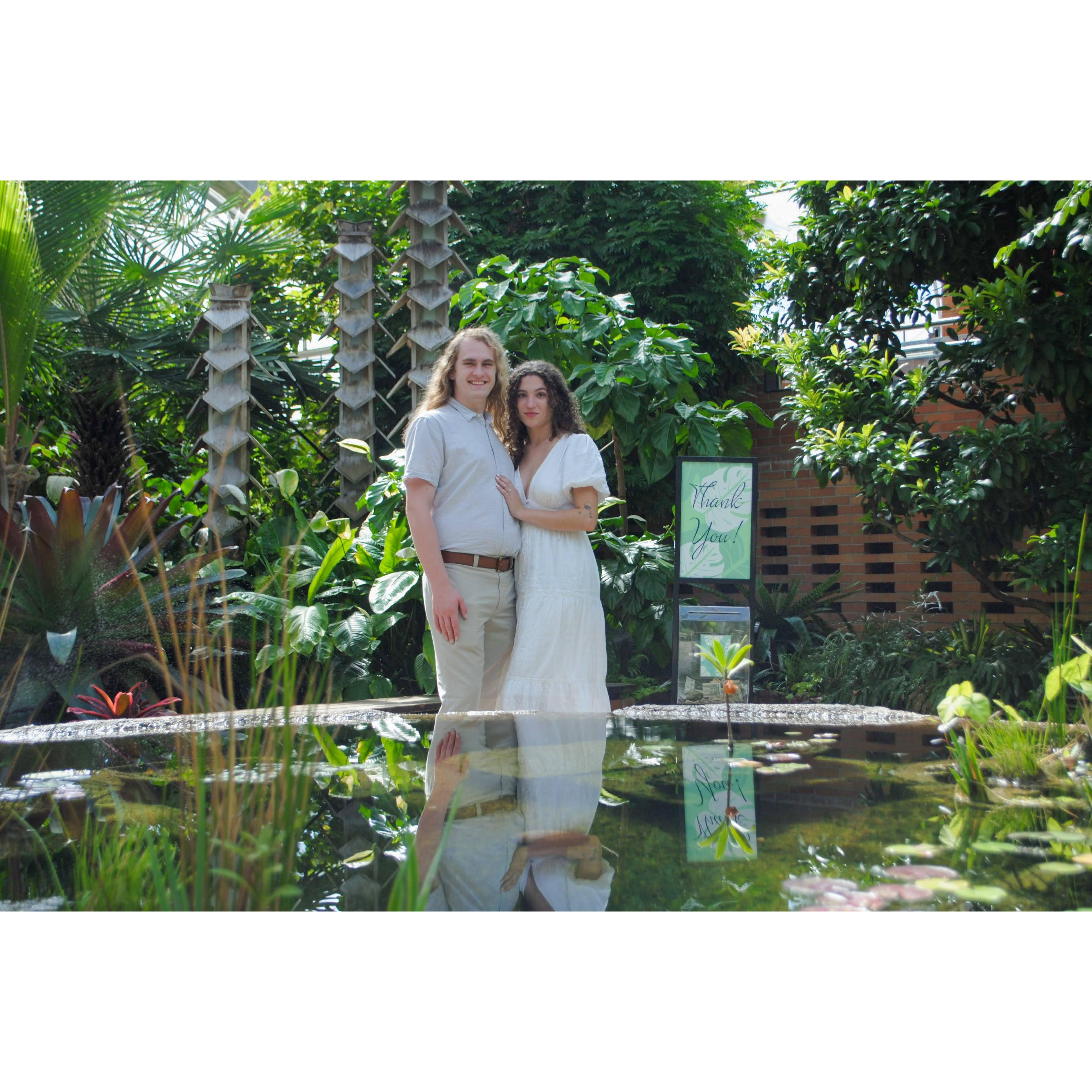 Photo from our engagement shoot at Matthaei Botanical Gardens!