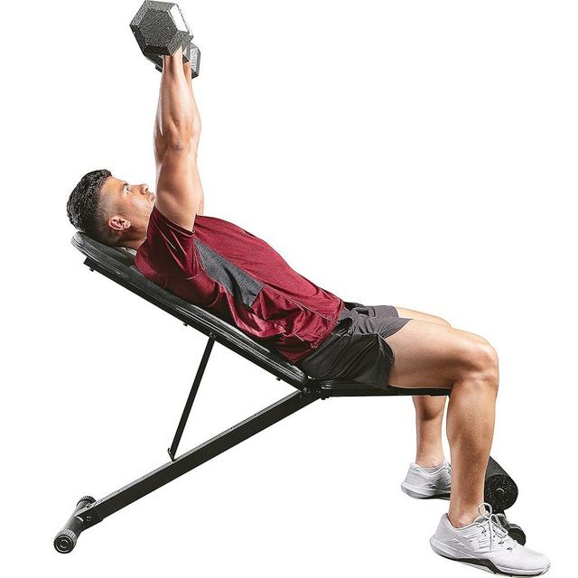 Sunny Health & Fitness Compact Premium Incline Bench Press Bar Rack Set & Optional Leg Extension Developer, Preacher Curl for Solid Strength Training Home Gym