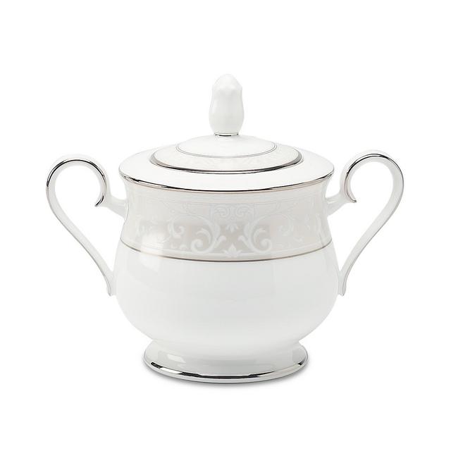 Noritake "Montvale Platinum" Covered Sugar Bowl