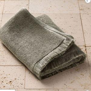 Organic Texture Bath Towel Olive - Casaluna™