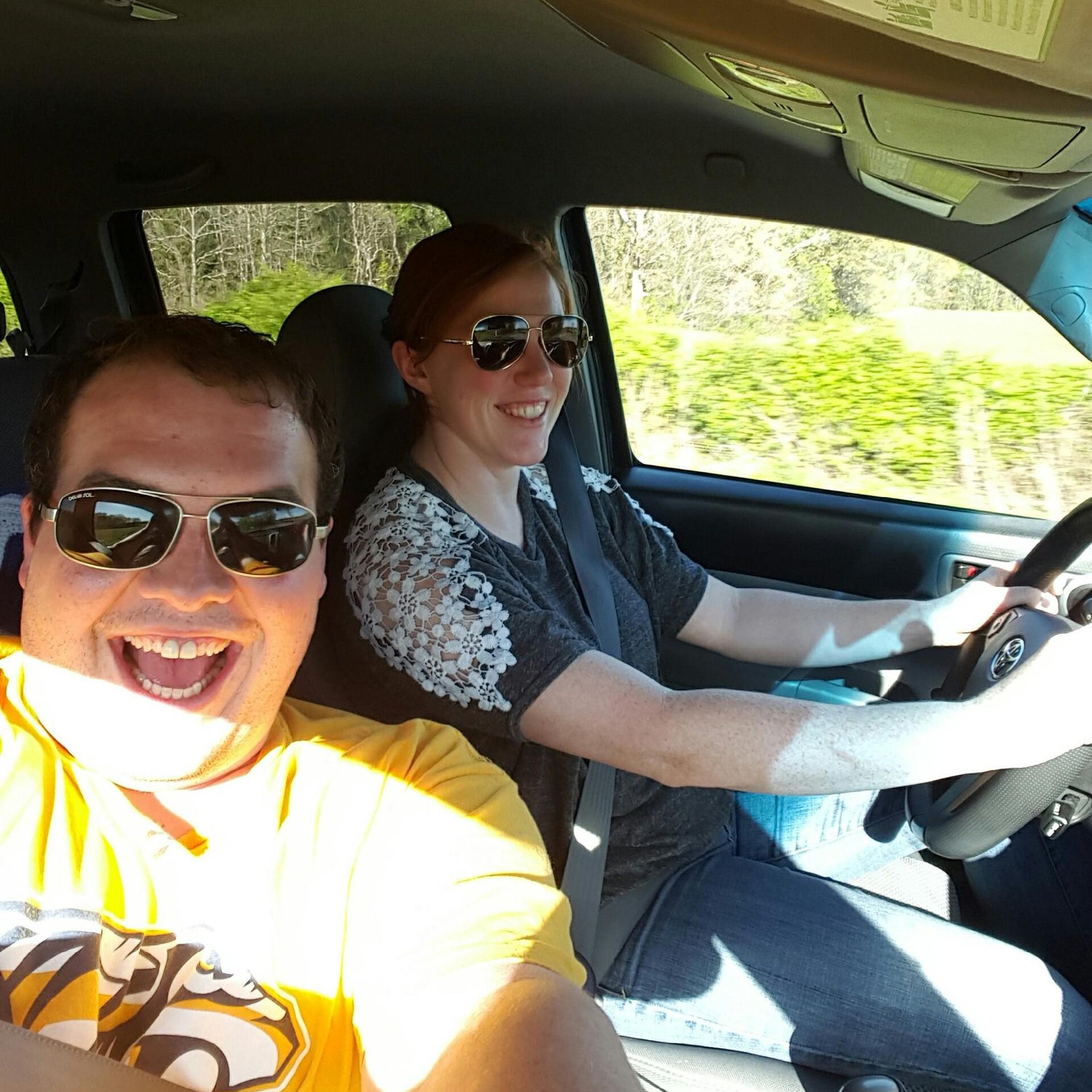Hayley drove his truck