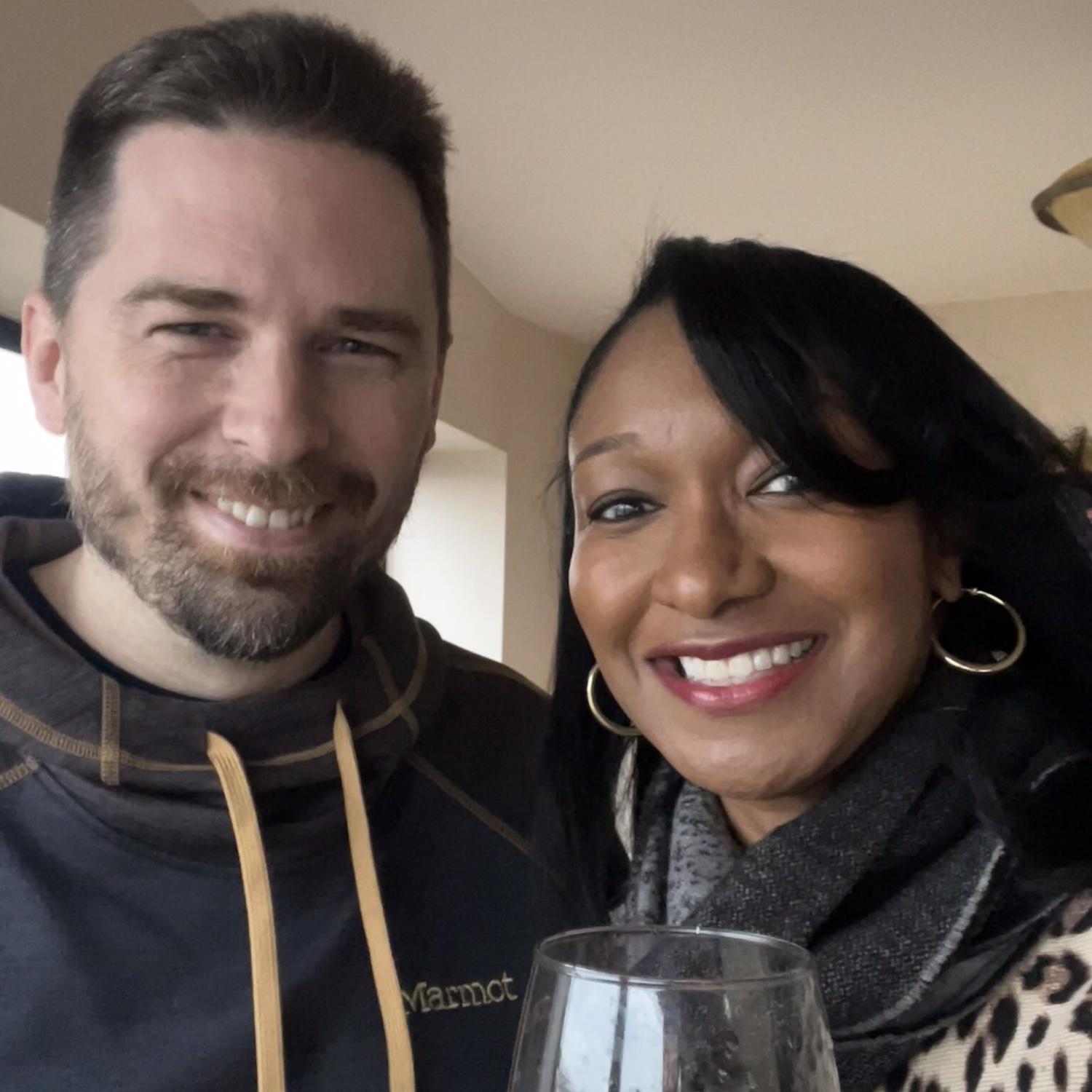 Christmas dinner with DeAndra's family in Michigan