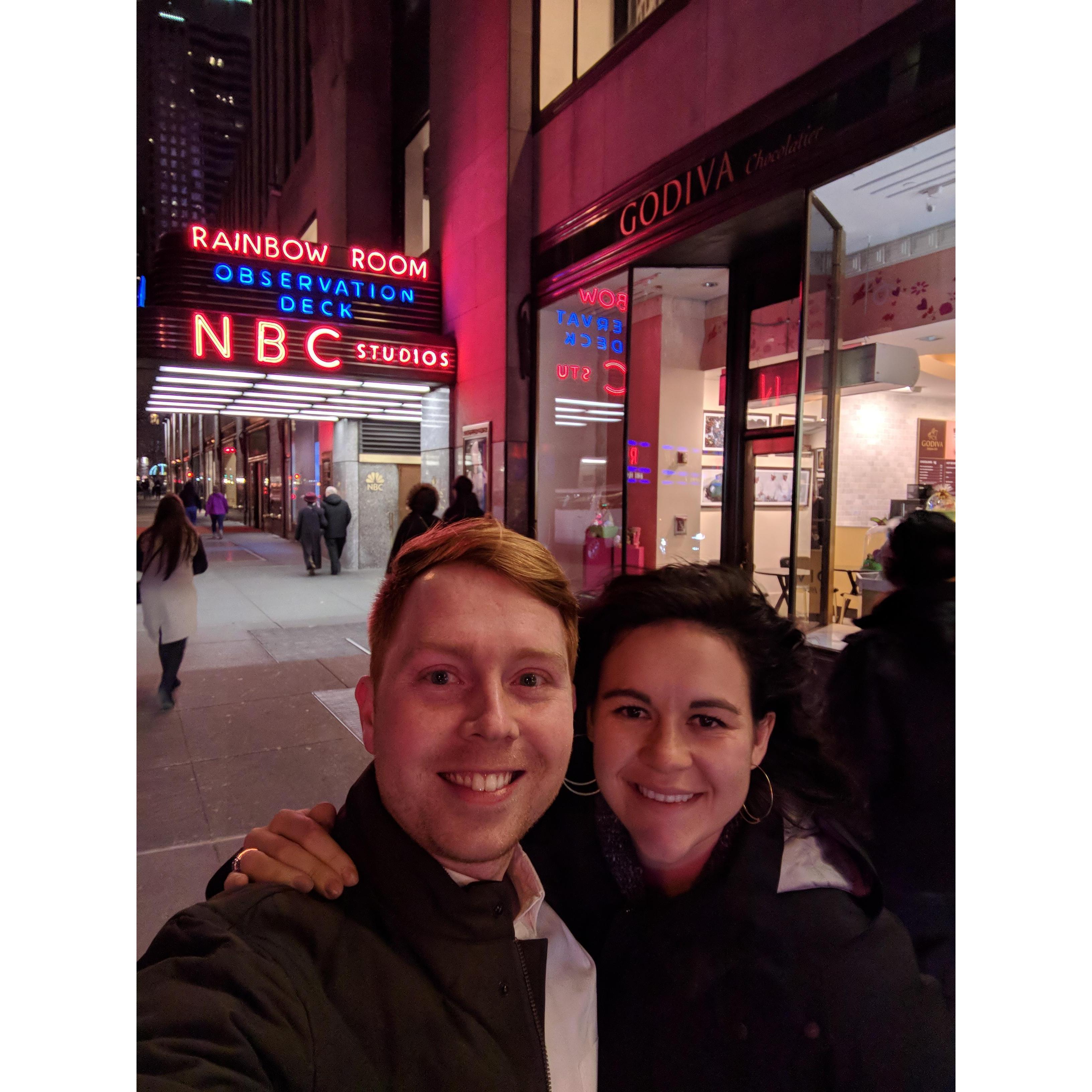 Surprise Date! When we won the SNL lottery.