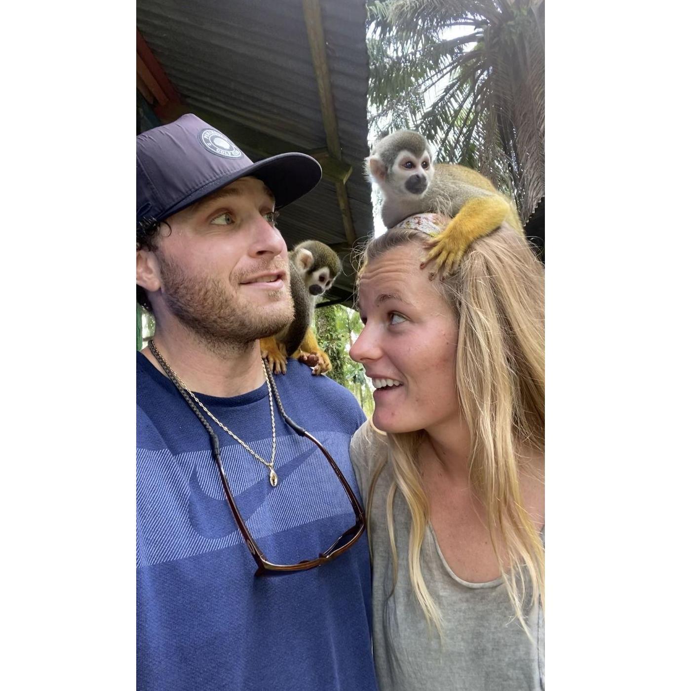 Monkeying around in Puerto Narino, Amazonas Peru-Colombia
