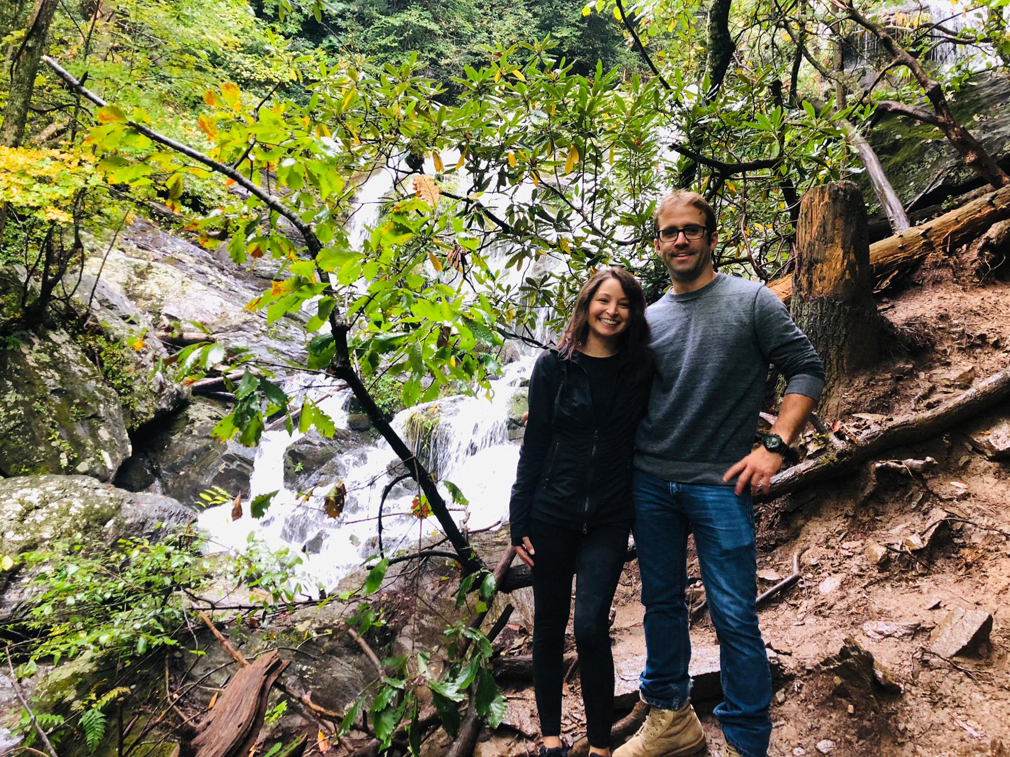 Doing some hiking in Asheville