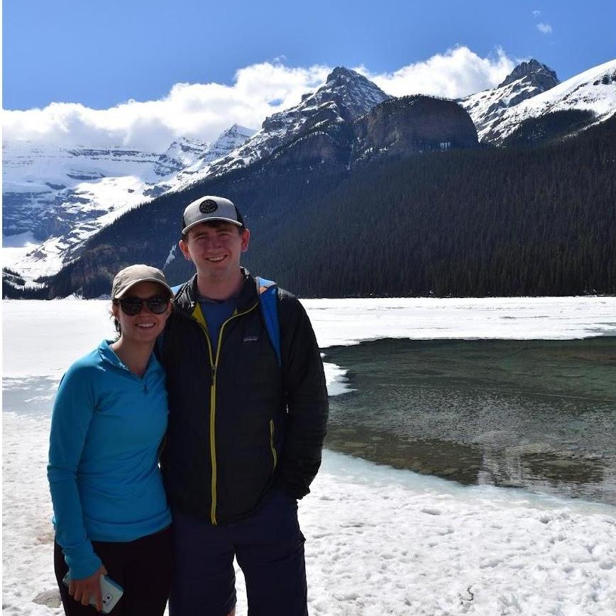 On a trip to Banff after Brittany graduated from MSU with Brittany's parents, Brett and Elaine.