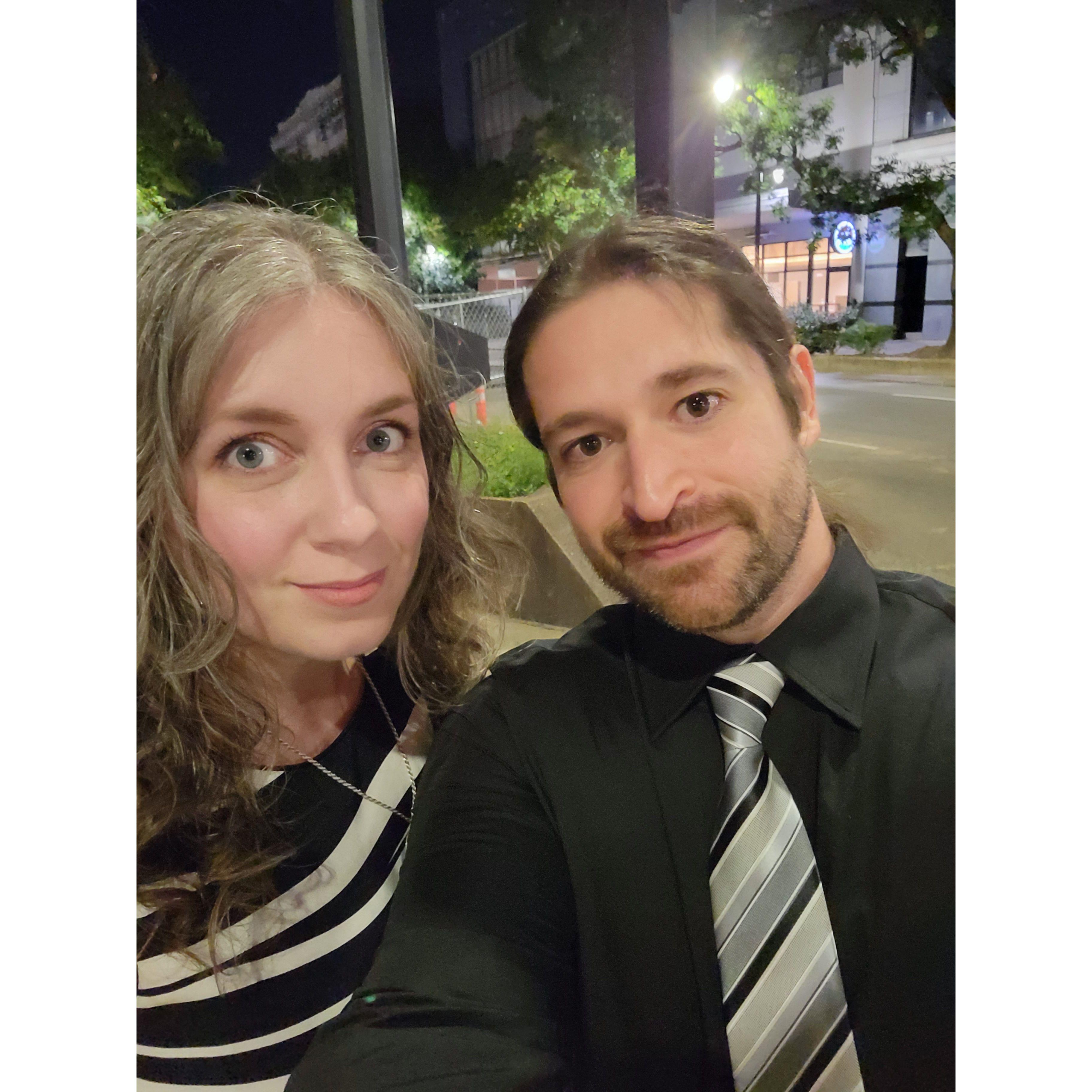 One of our fanciest date nights. Amuse bouche! My bouche, it is amused!