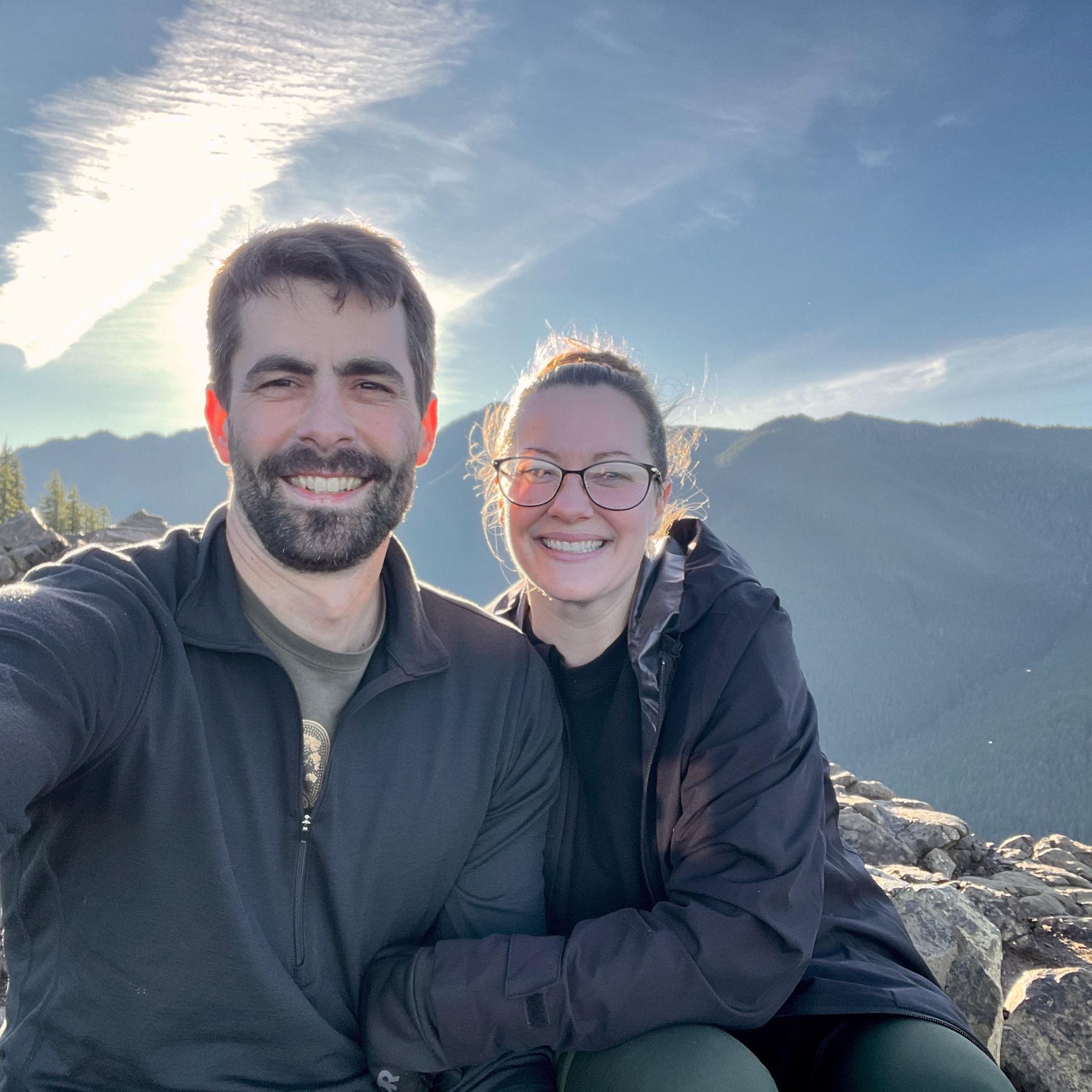 Mount Storm King, just minutes after the proposal!