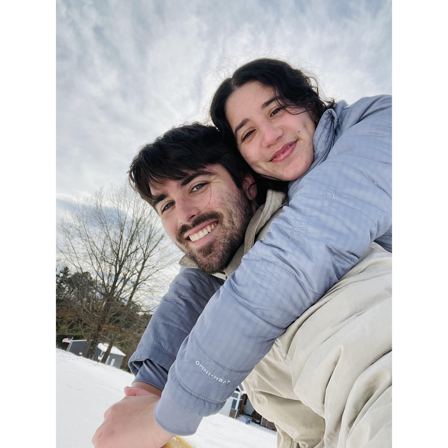 Hanging out in the snow❄️