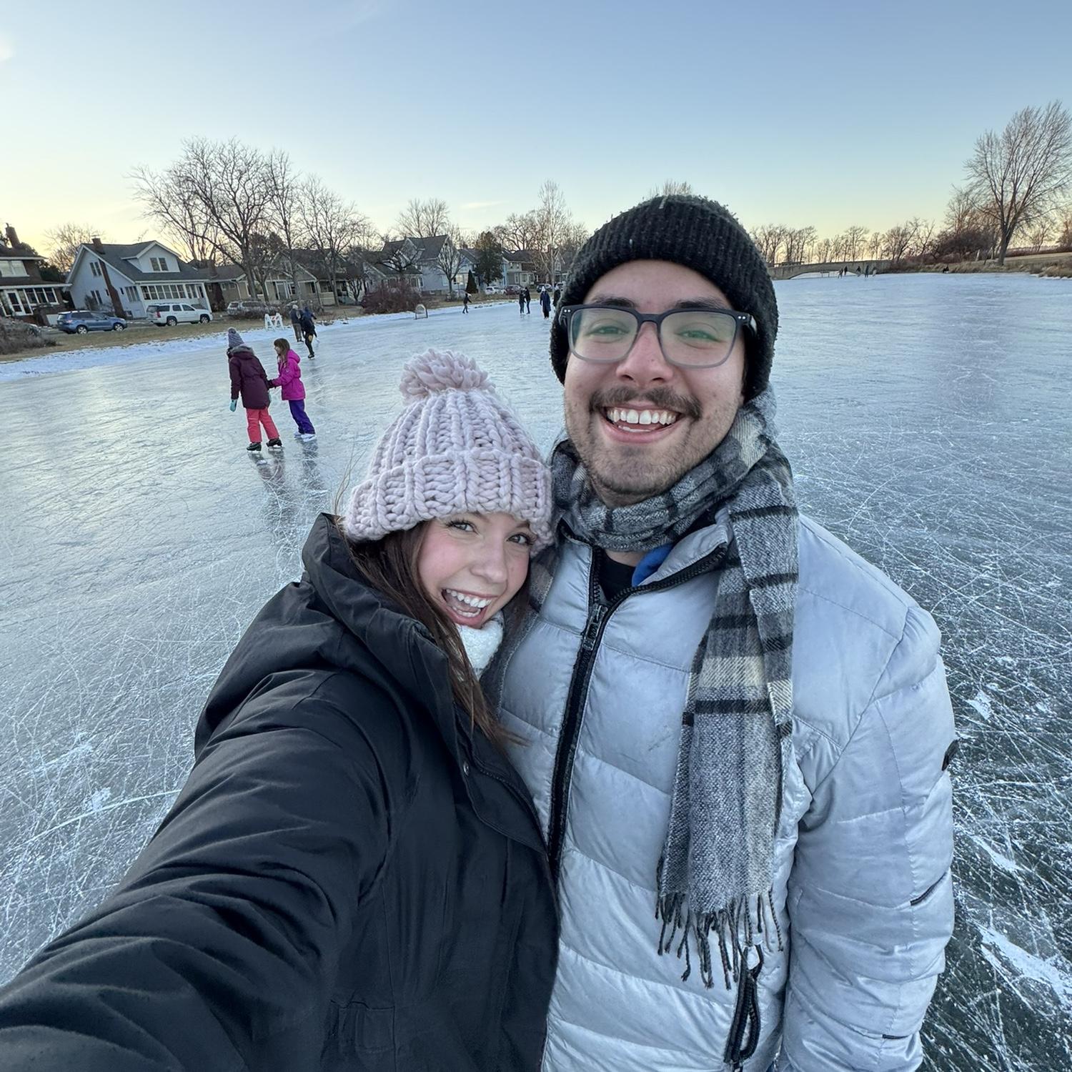 Ice skating at Tenney Park