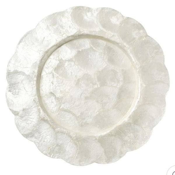Capiz Scallop Chargers - Set of 4