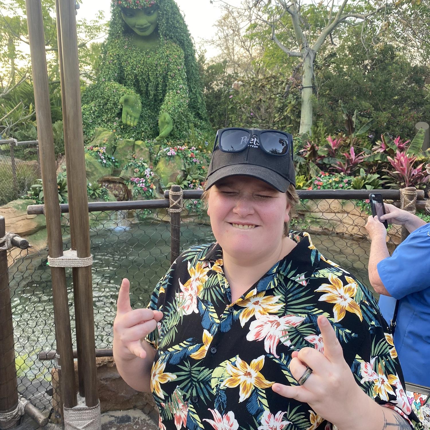 Chillin’ with Te Fiti in Disney World