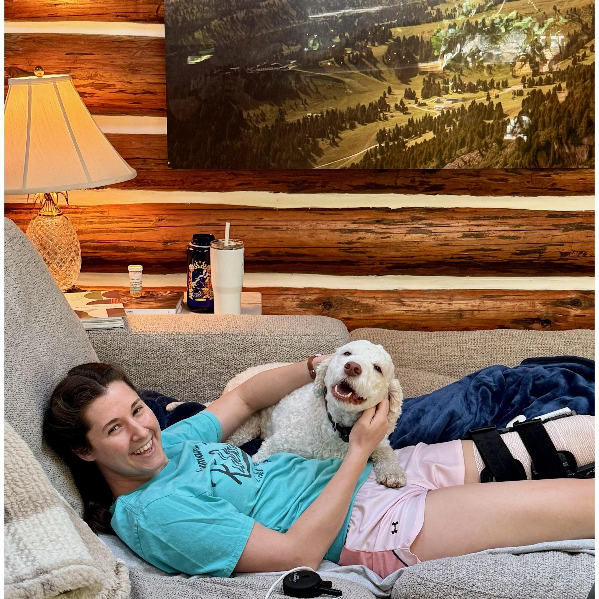 Patrick and Cameron were excellent nurses when I had my ACL reconstructed. I knew then that I had found a man who would love me through every season.