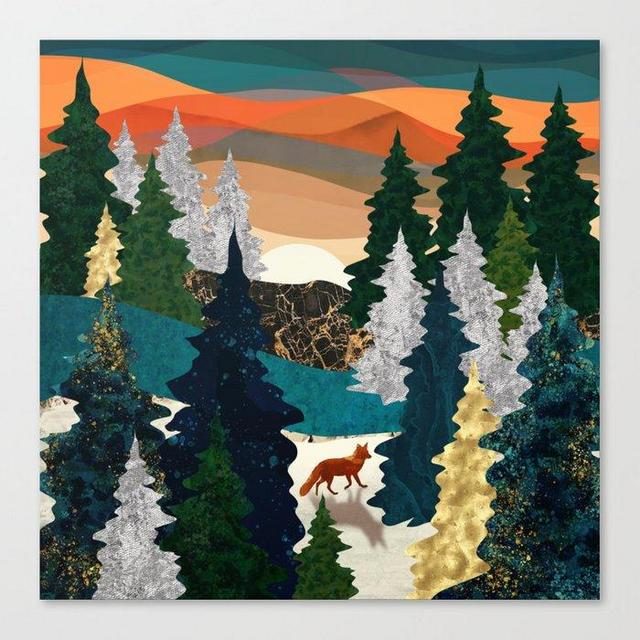 Amber Fox Canvas Print