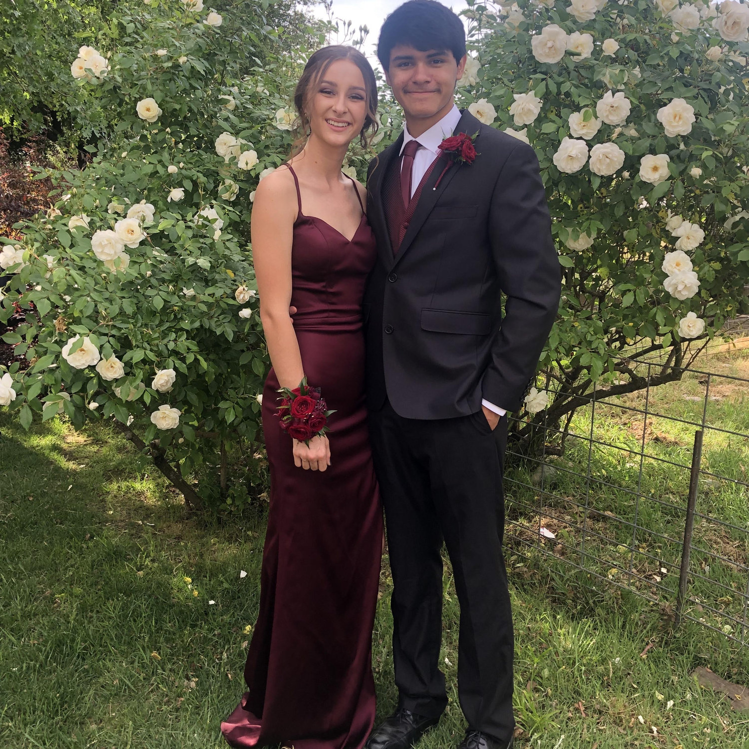 Together at Kailee's senior prom in 2019.