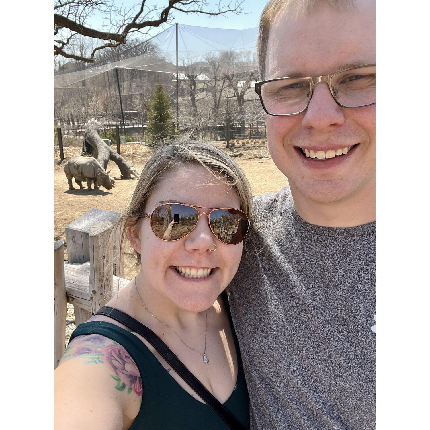 Kansas City Zoo - our first road trip together.