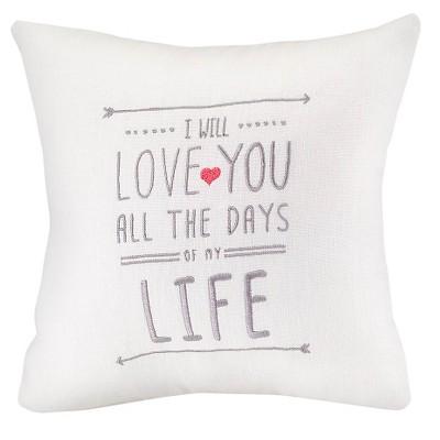I Will Love You Wedding Throw Pillow