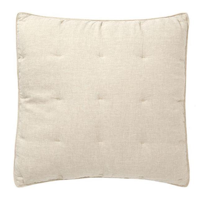 Belgian Flax Linen Comforter Sham, Flax, Euro, Set of 3