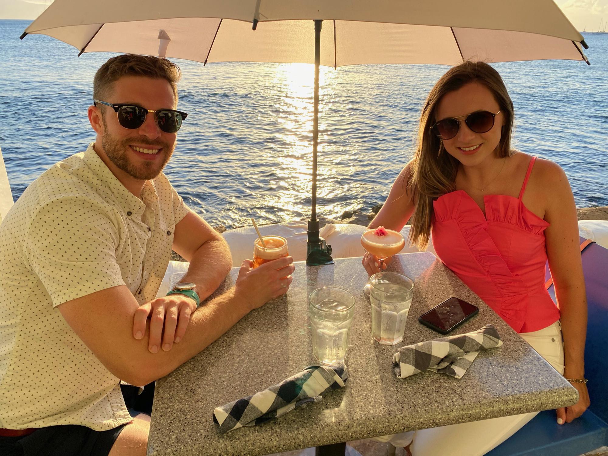 Seaside dinner in Maui