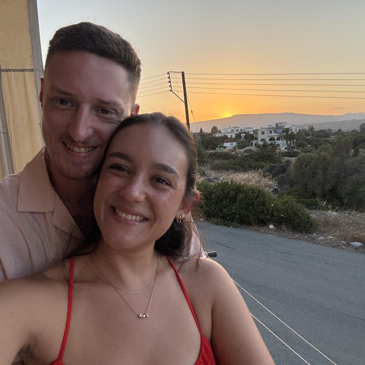 Celebrating our proposal and Troy’s 30th birthday in Cyprus!
