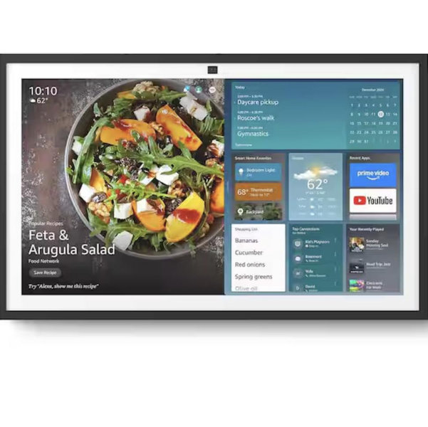 Amazon - Echo Show 15 Full HD 15.6" smart display for home organization, with built-in Fire TV and Alexa - Black
