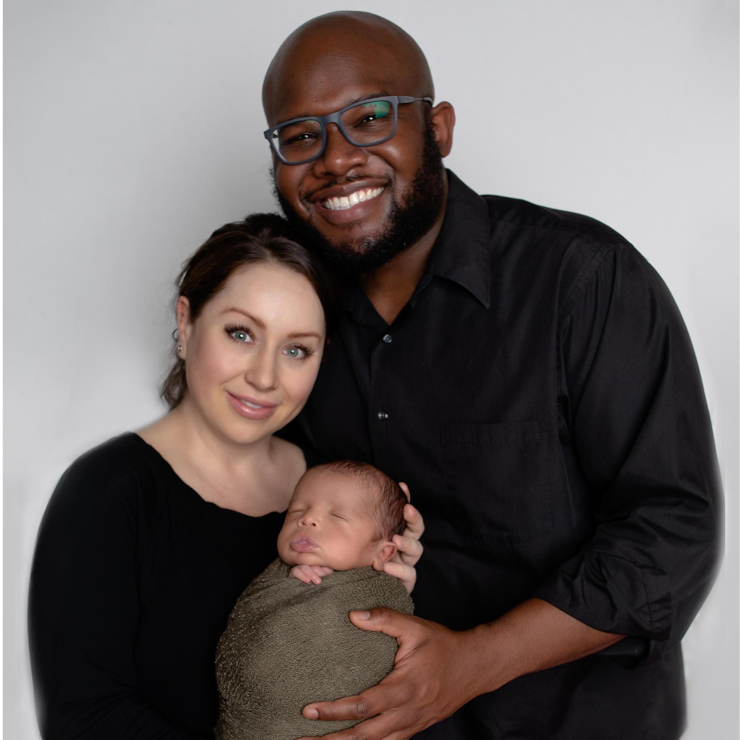 Our first family picture - Cam was only 2 weeks old
